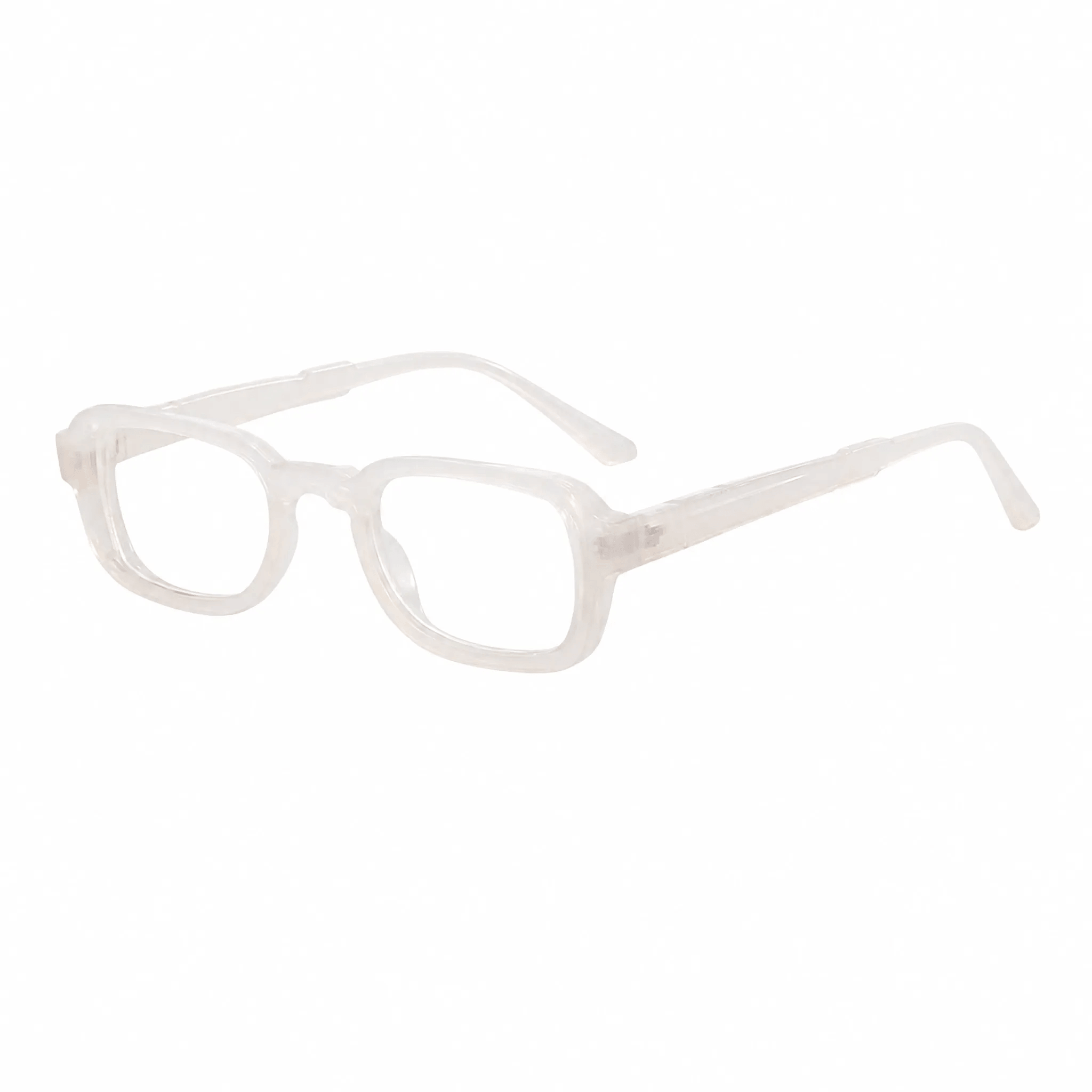 VELOPT-B106 chunky transparent clear square glasses frame made from durable lightweight PC material